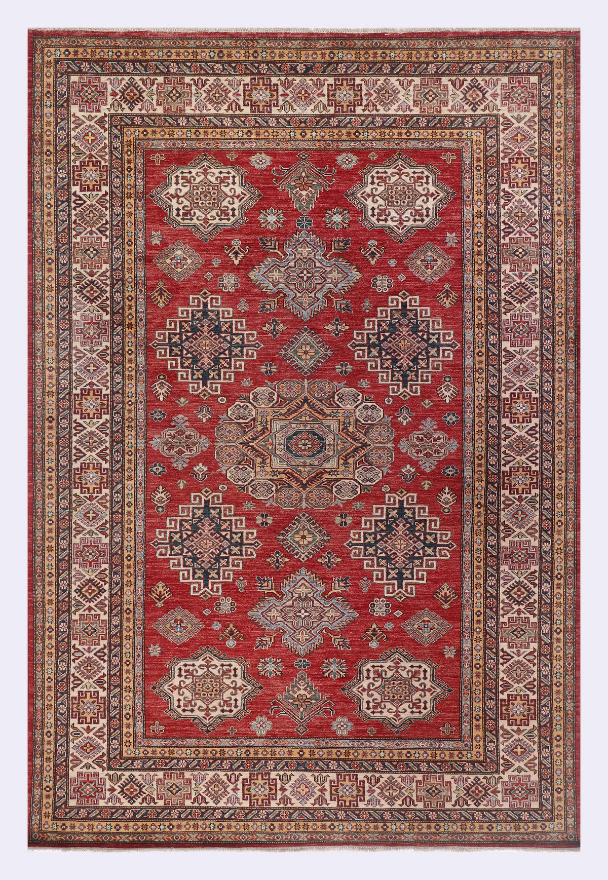 Tapis rouge Super Kazak 306 x 205 cm