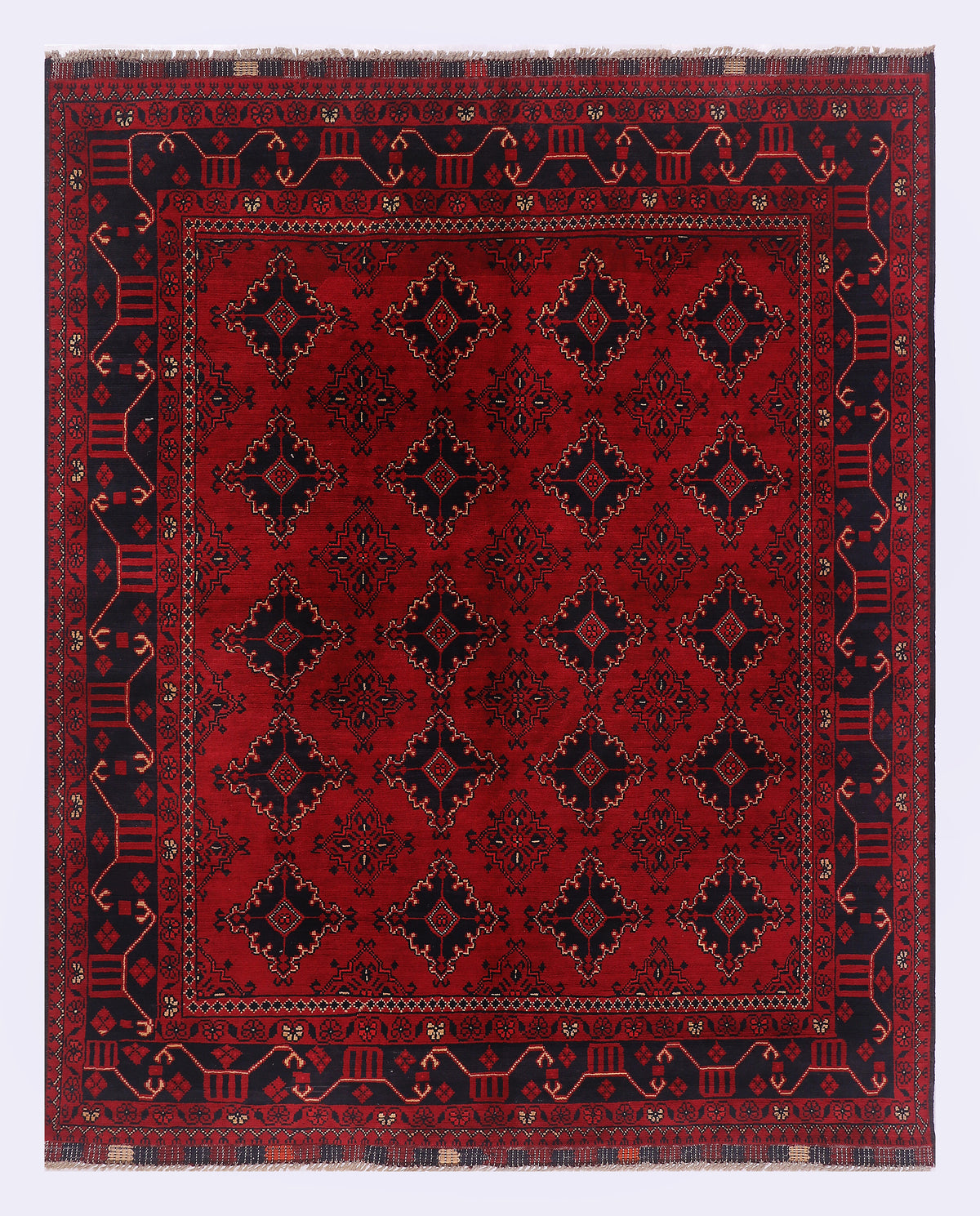Rood tapijt Kunduz 186x147 cm