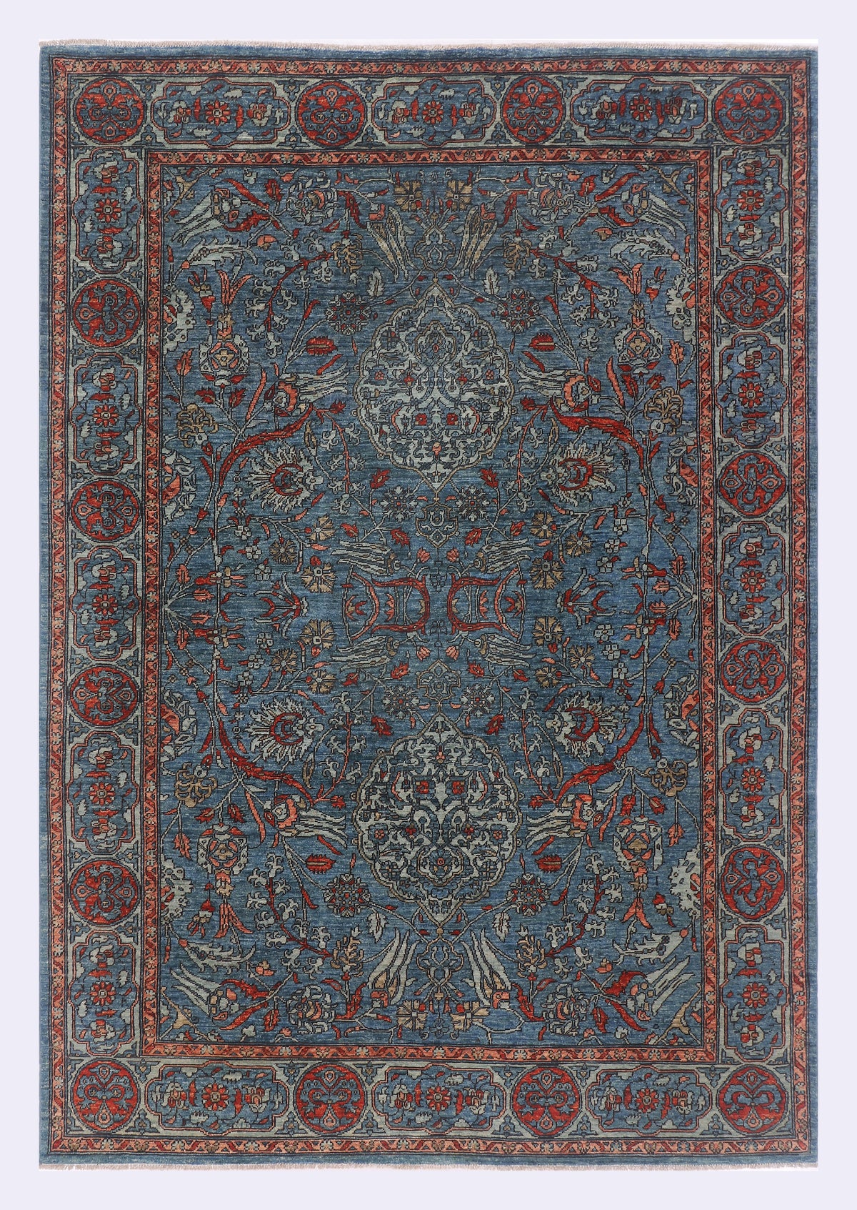 Sargoi Blauer Orientteppich 270x186 cm