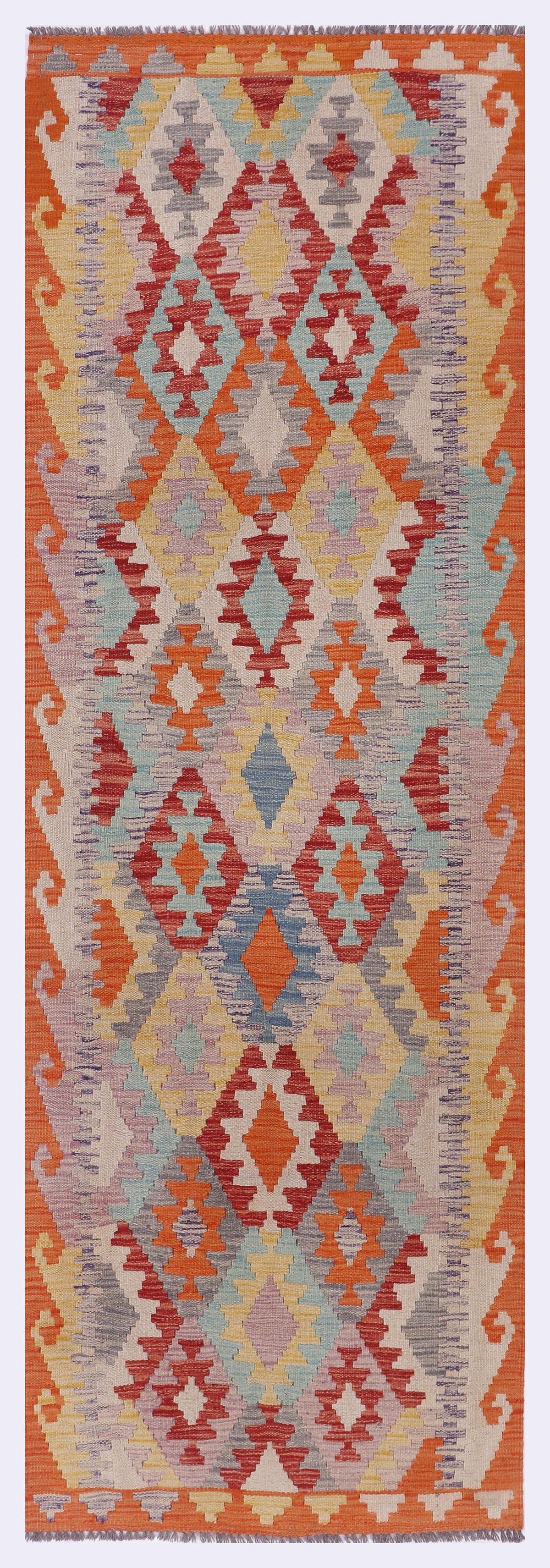 Desert Trail Orange Kilim 225x84 cm
