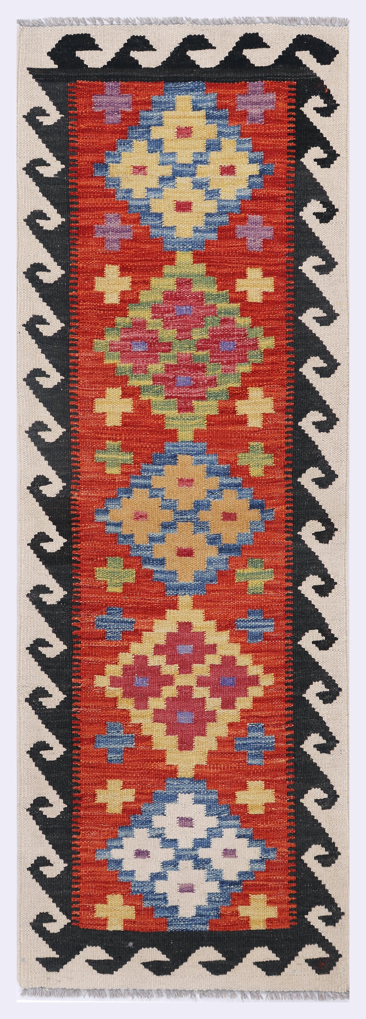 Purpurrote Harmonie Kilim 148x50 cm