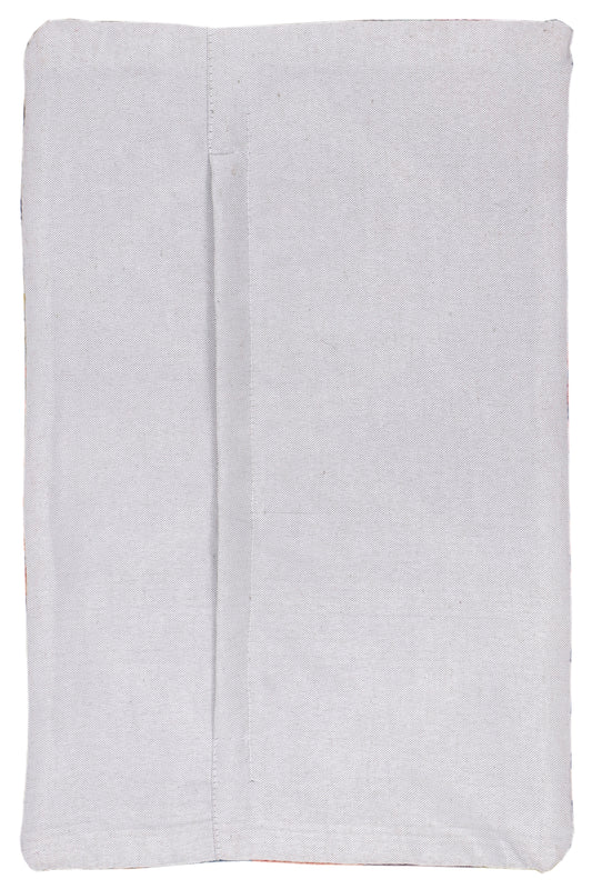 Light gray cushion cover with center seam, 35x55 cm