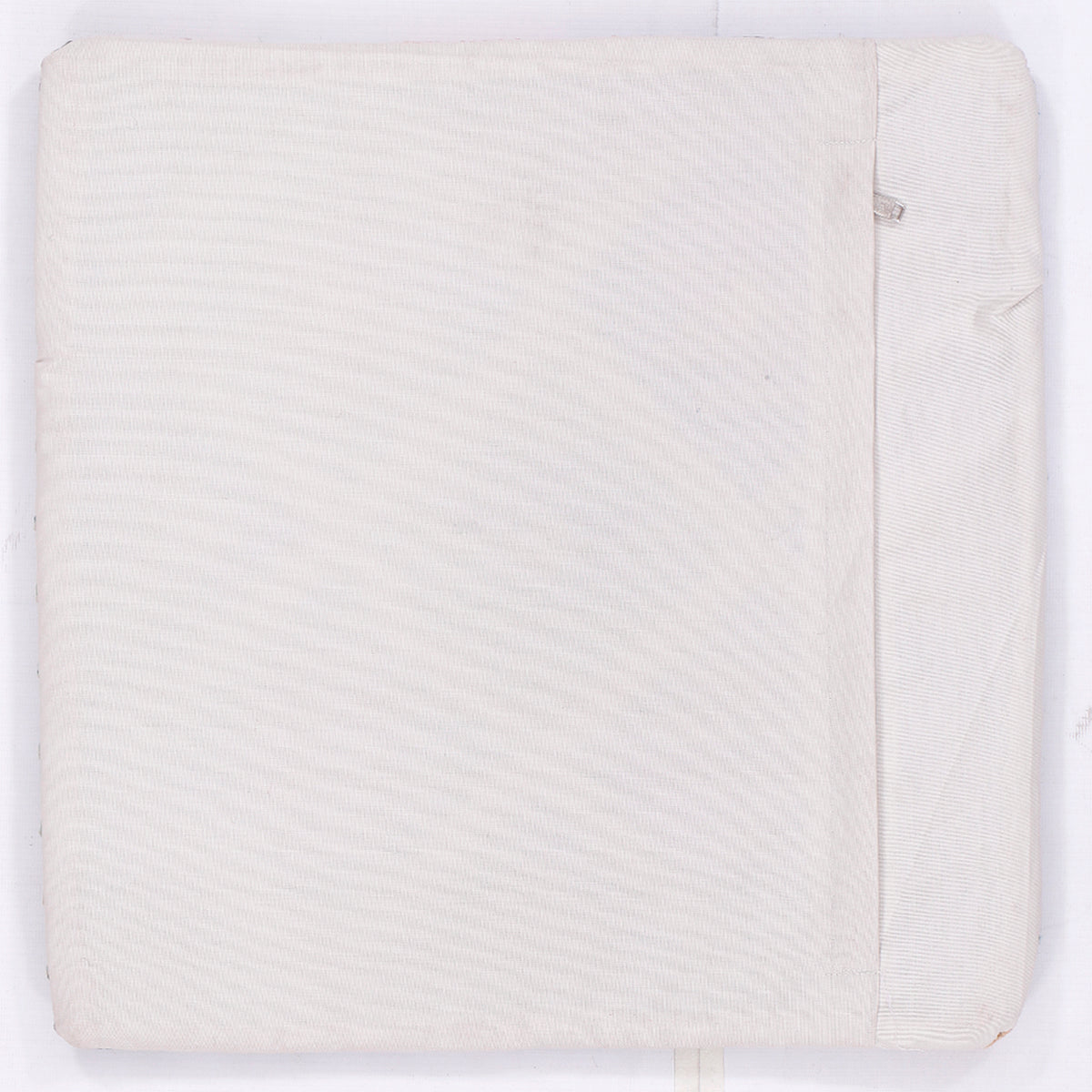 Kilim cushion 45x45 cm, solid off-white back with side seam