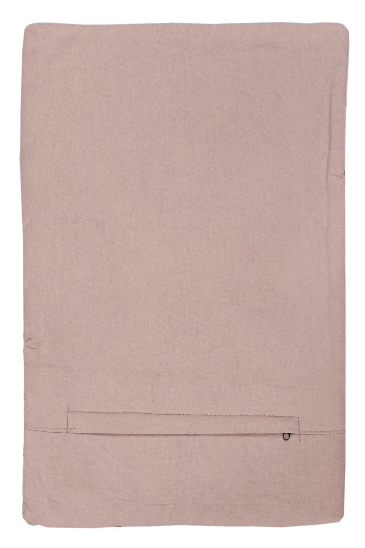 Plain beige cushion cover with hidden seam detail, 35x55 cm