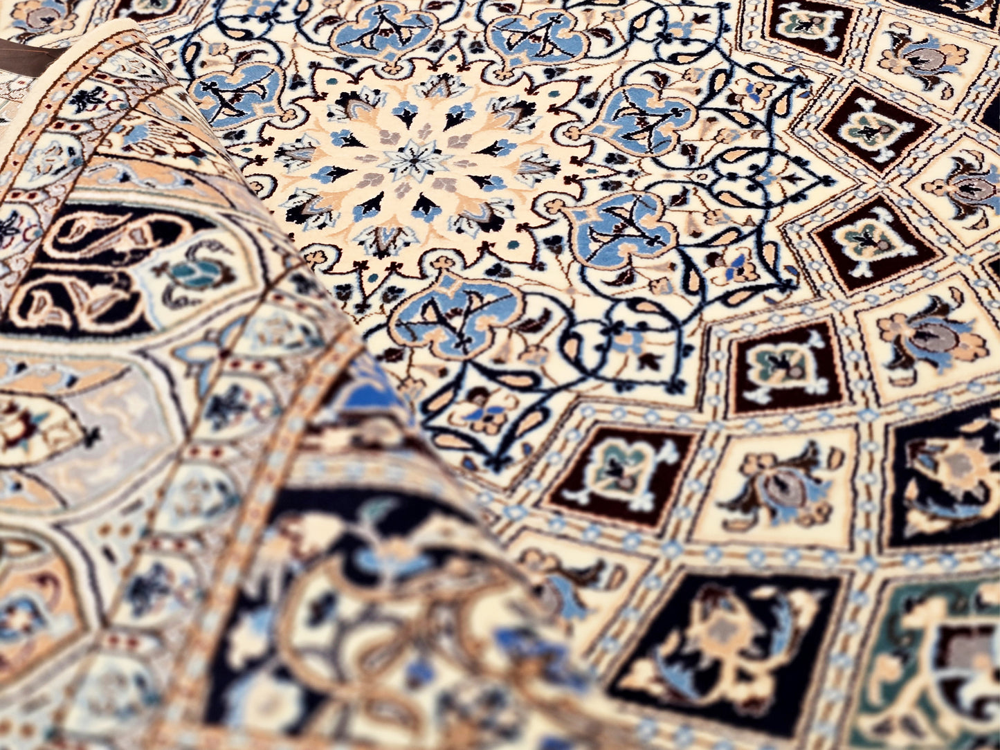 Beige Nain 6L Tapijten - 258x158 cm