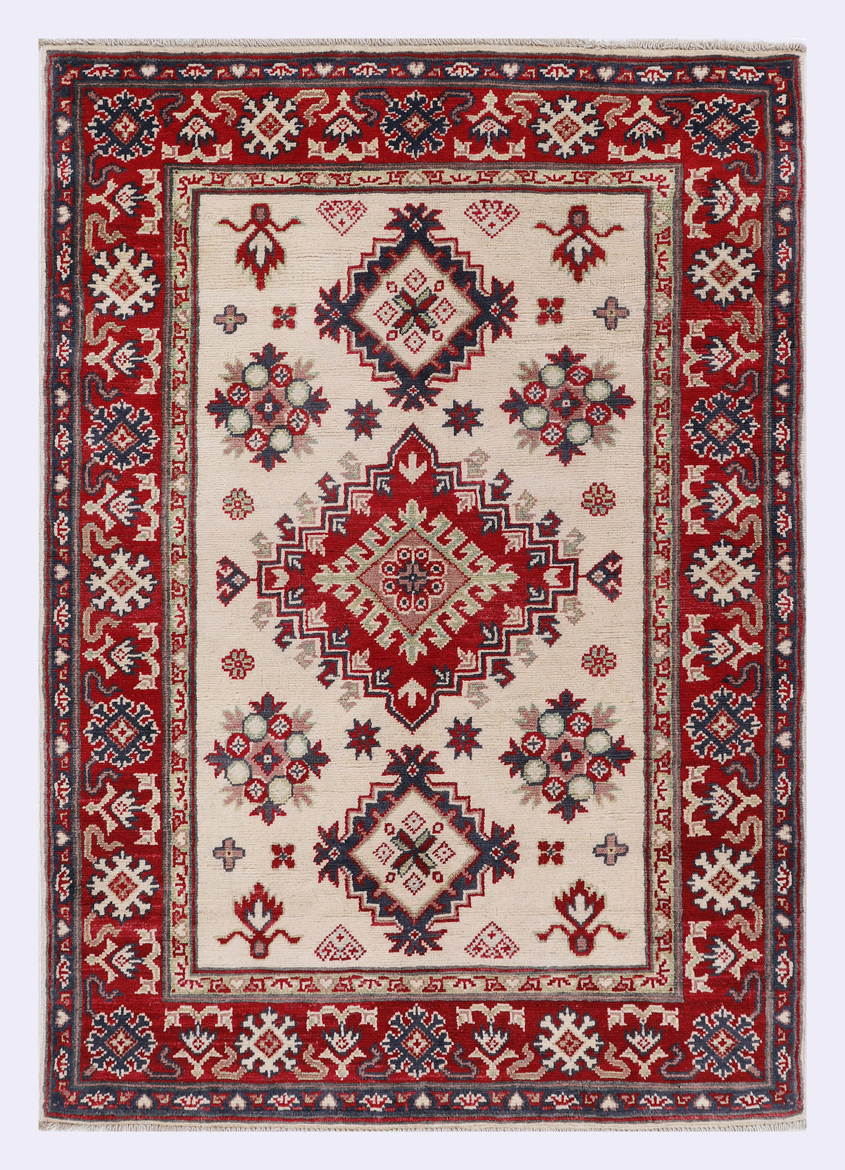 Tapis Kazak rouge 148 x 102 cm