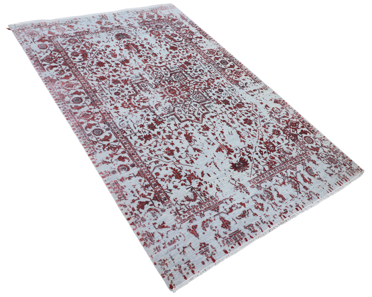 3628 Ruby Silver Mist Rug - 305x201 cm