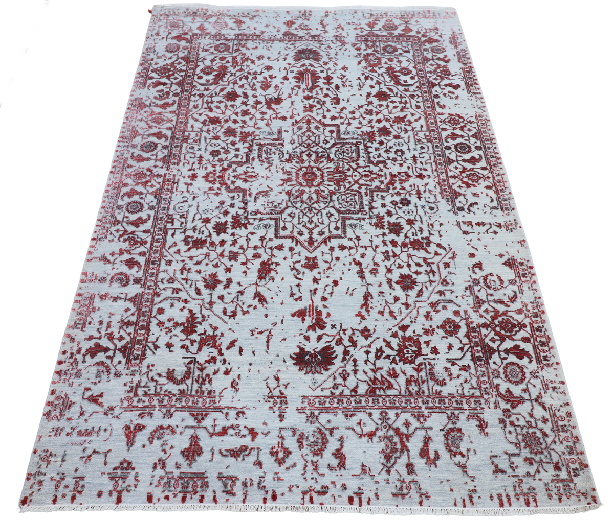3628 Ruby Silver Mist Rug - 305x201 cm