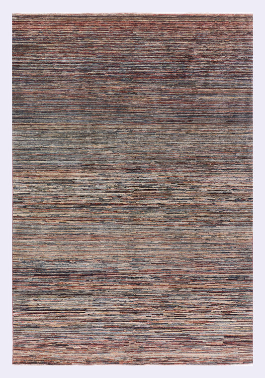 Brown striped Ziegler-style rug, 293x193 cm