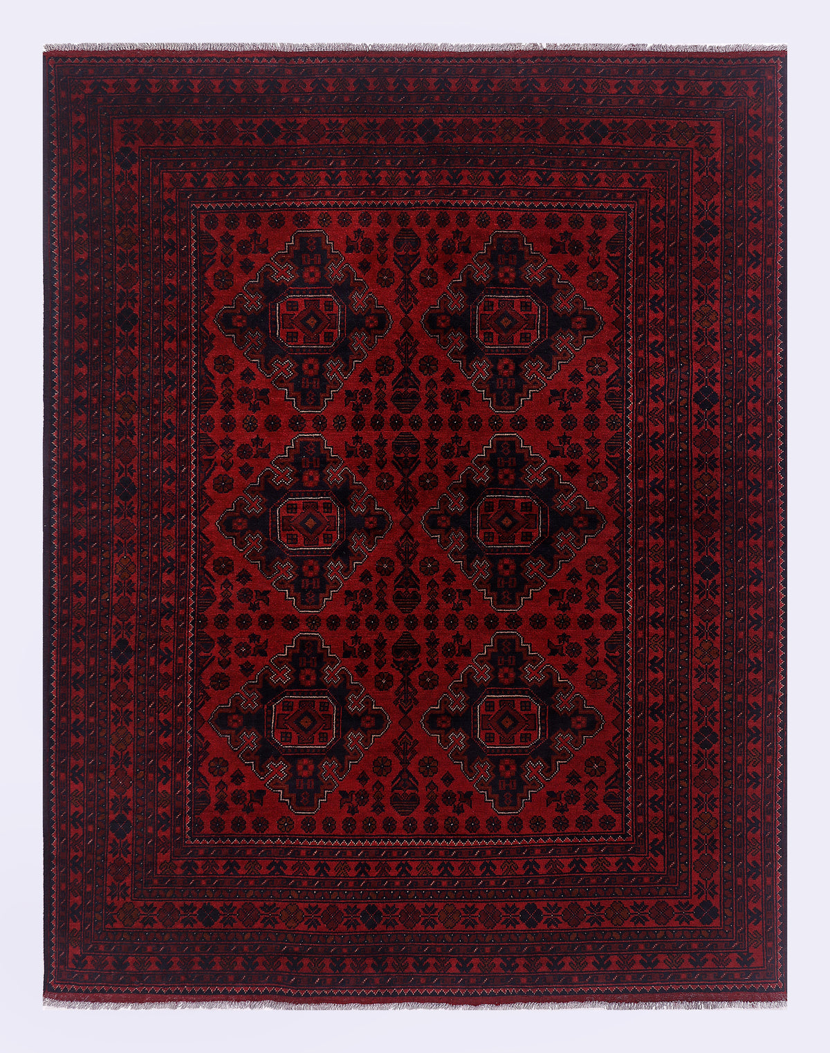 Rood tapijt Khall Mohammadi 226x174 cm