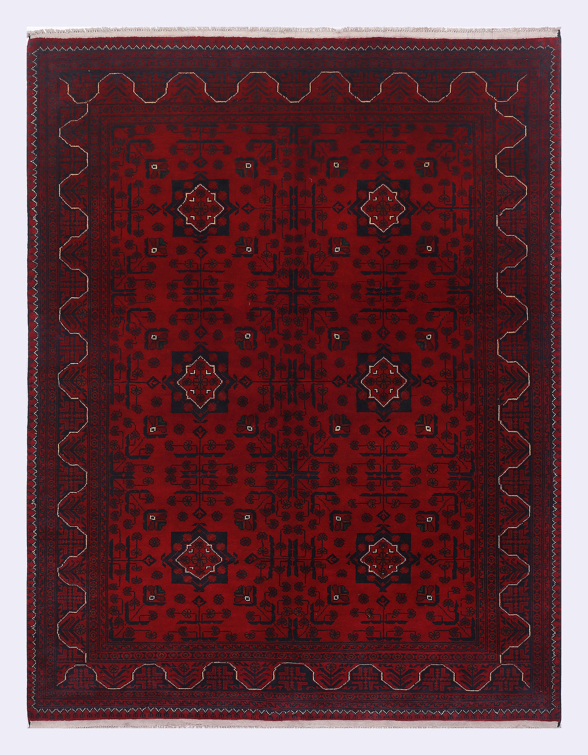 Khal Mohammadi Roter Teppich 202x154 cm
