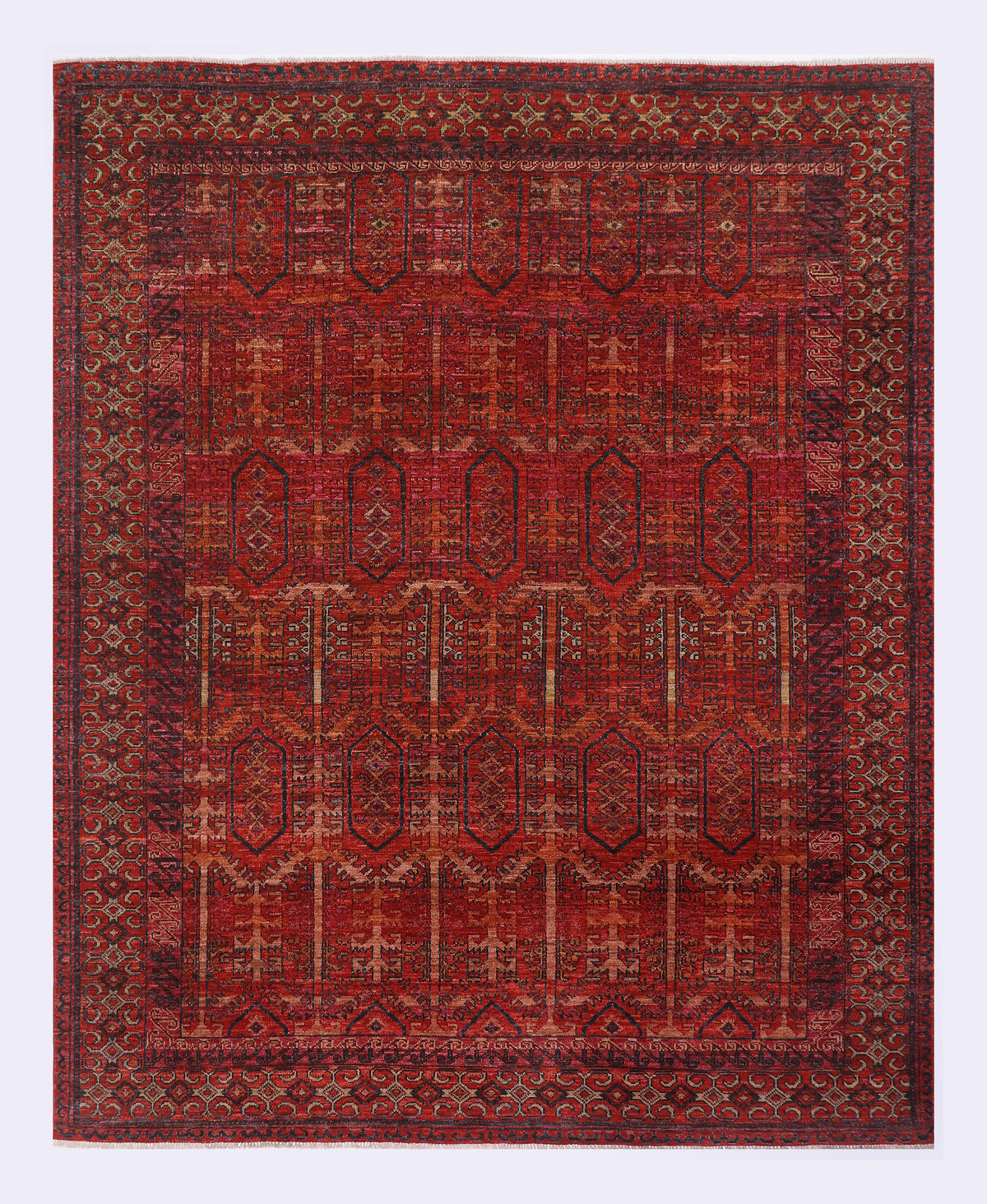 Authentic Afghan Red Rug 312x251 cm
