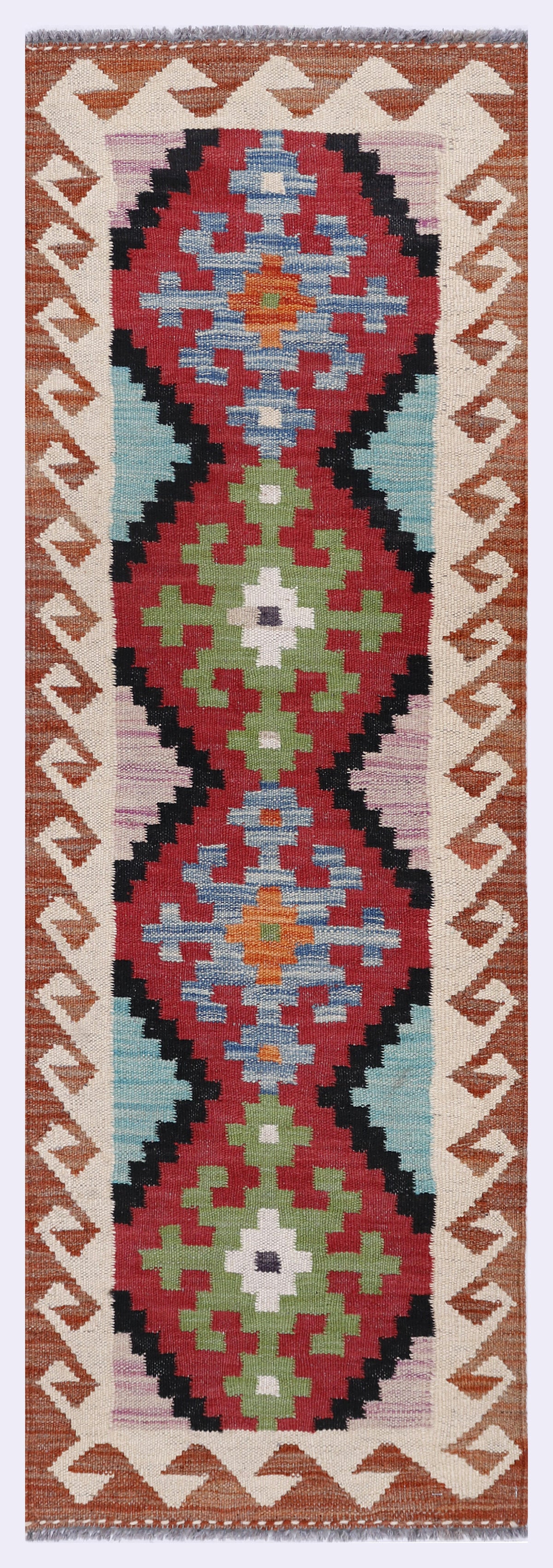 Desert Mirage Red Kilim Rug 145x48 cm