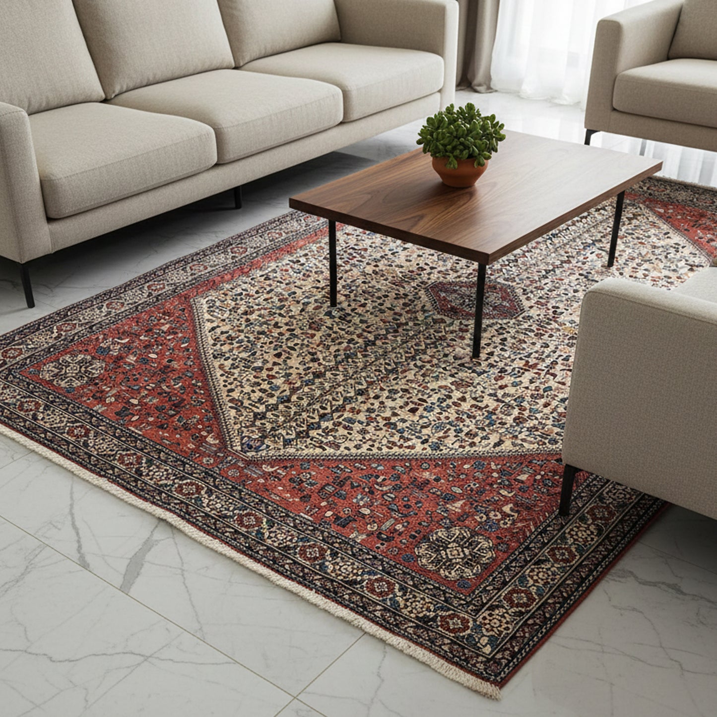 Abadeh Rug - 279x198 cm