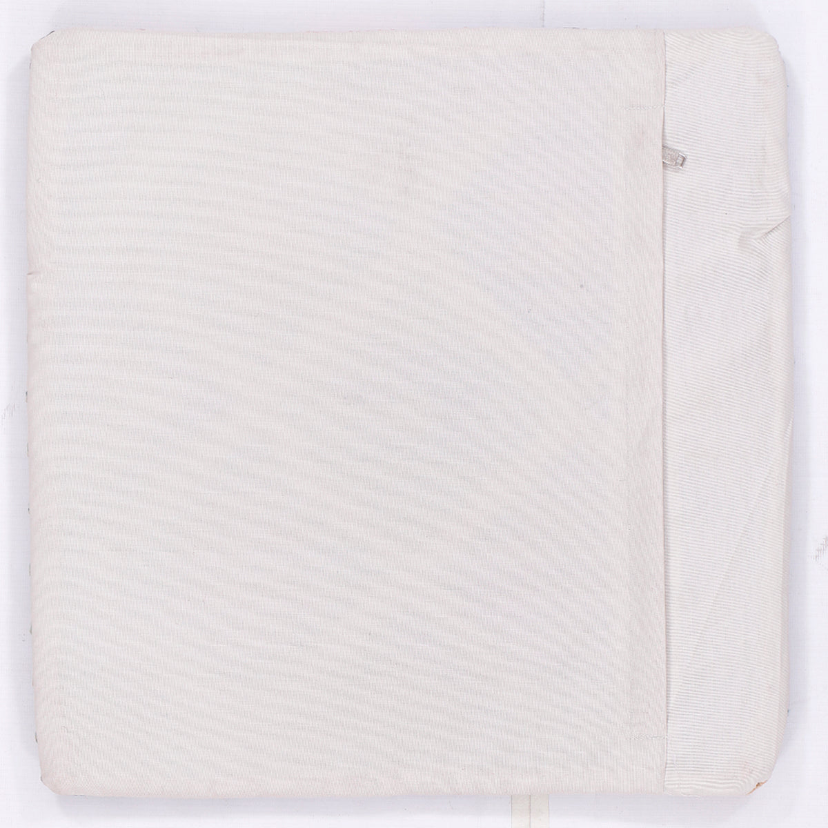 Off-white kilim cushion back with zip seam, 45x45 cm