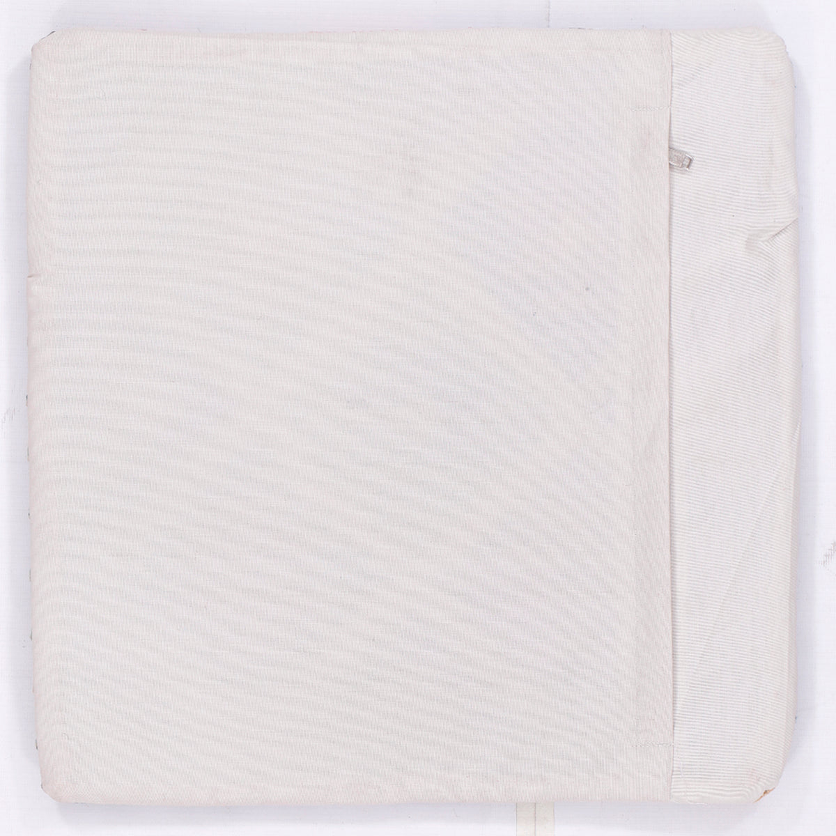 Kilim cushion cover 45x45 cm plain white back with stitched edge