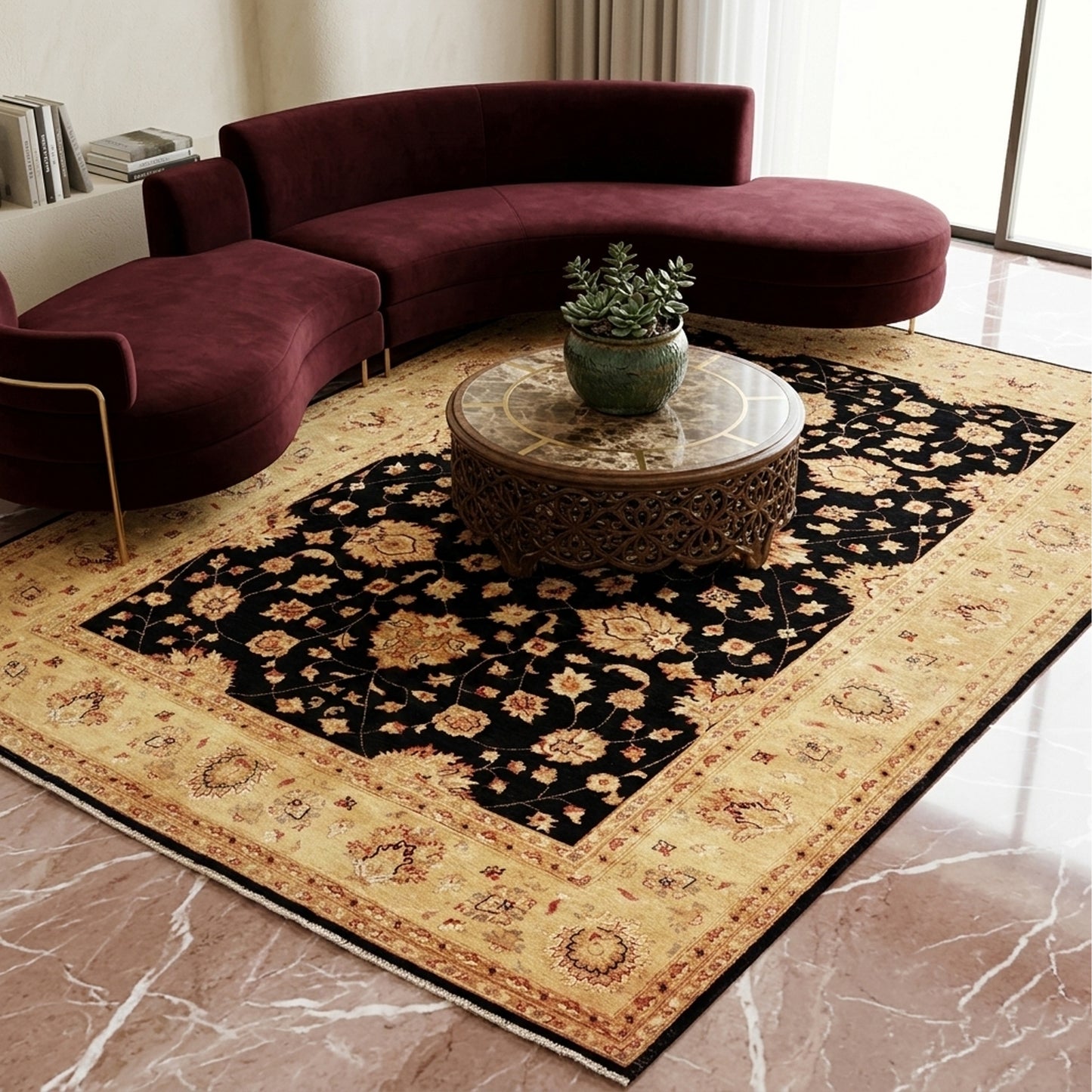 Ziegler Afghan Rug - 271x199 cm