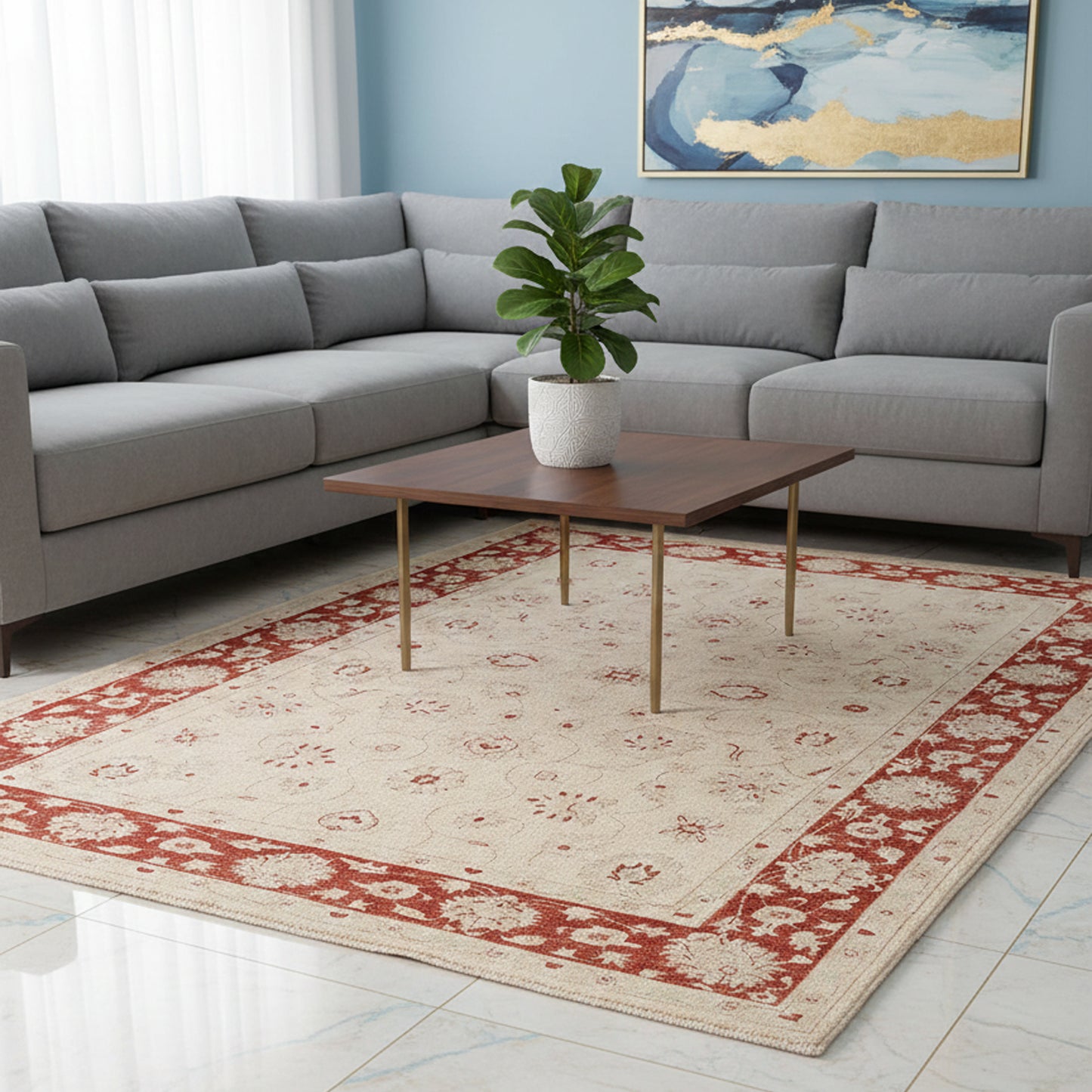 Ziegler Afghan Rug - 296x193 cm