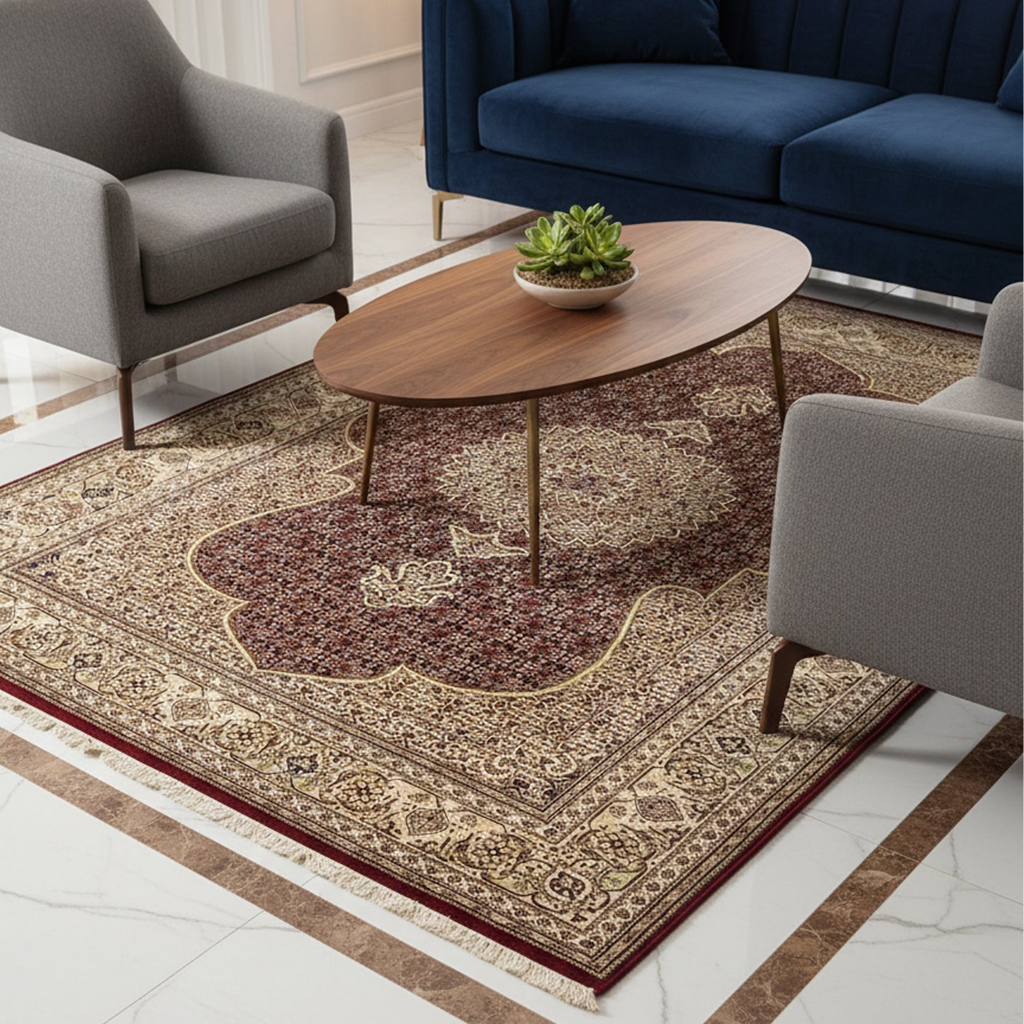 Indo Mahi Rug - 296x197 cm
