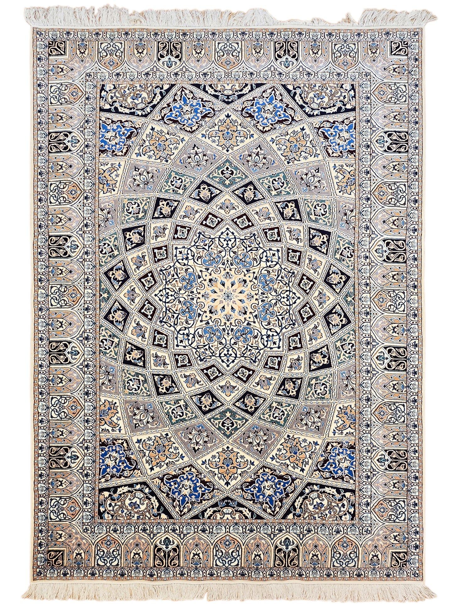 Beige Nain 6L Tapijten - 258x158 cm
