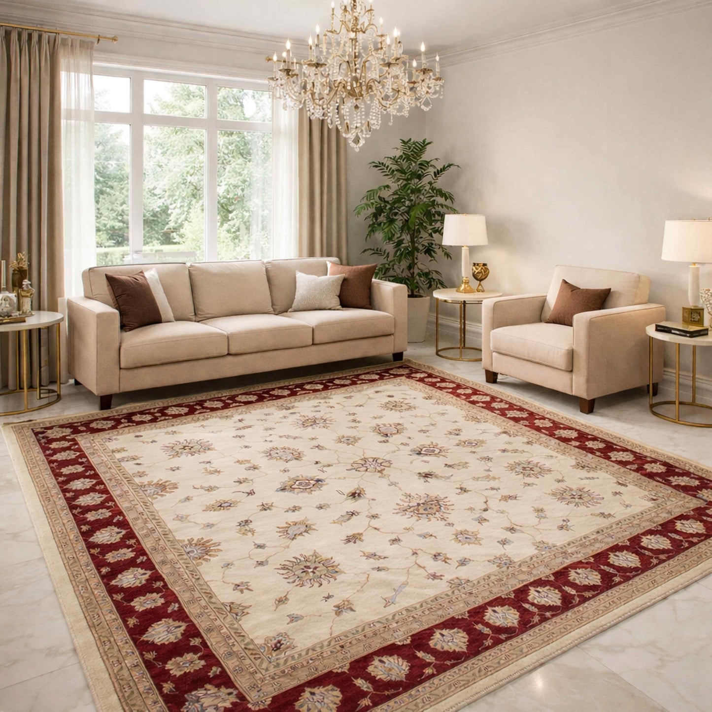 Ziegler Teppich - 435x305cm