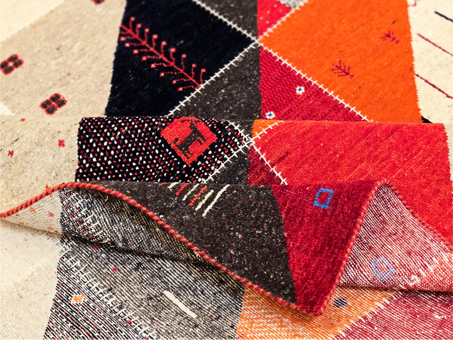 Patchwork Persian Rug - 240x161 cm