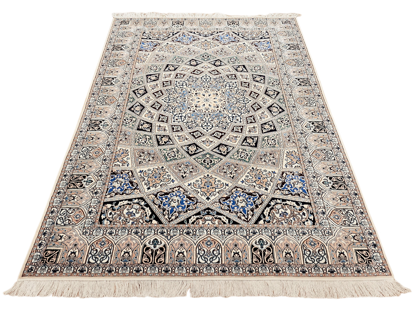 Beige Nain 6L Tapijten - 258x158 cm