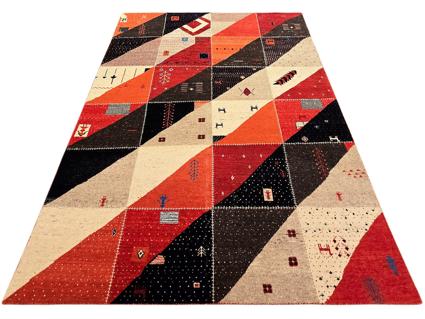 Patchwork Persian Rug - 240x161 cm