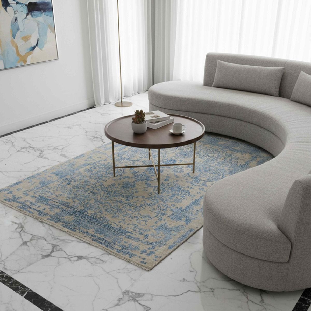 Tapis Modern Effacé - 305x197cm