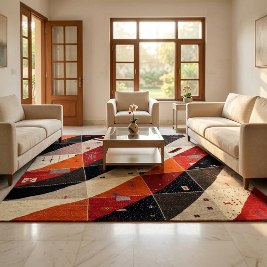 Patchwork Perserteppich - 240x161 cm