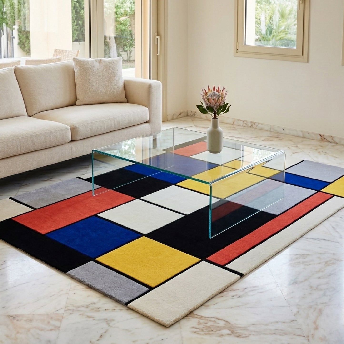 Piet Mondriaan Rug - 240x170 cm