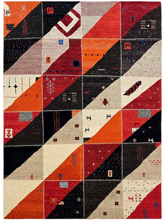 Patchwork Perserteppich - 240x161 cm