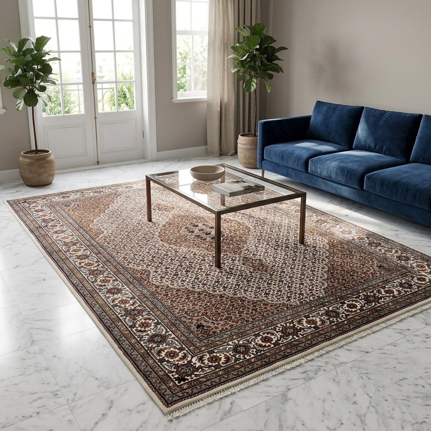 Mahi Tabriz Rug - 246x168 cm