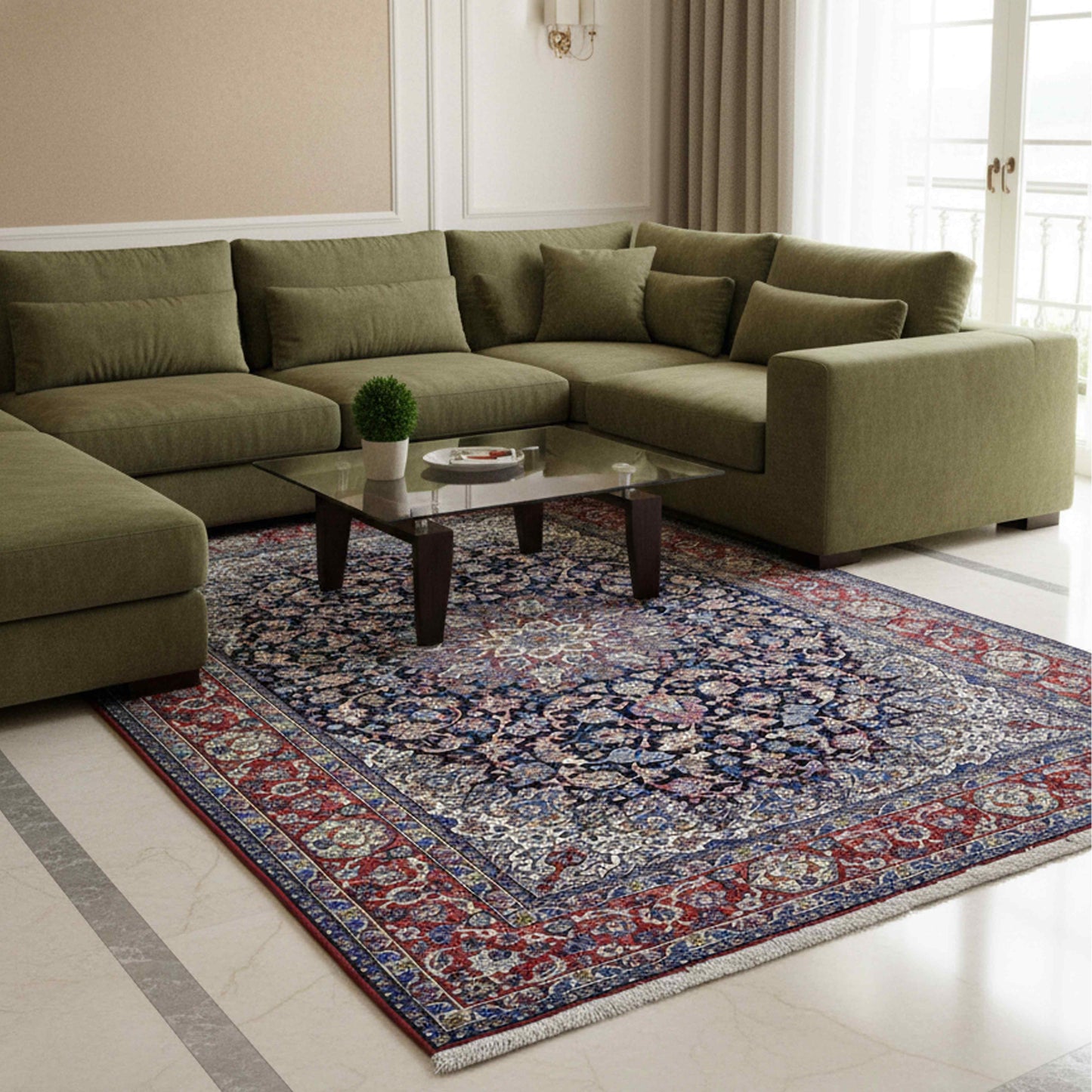 Isfahan Esfahan Teppich - 346x205cm