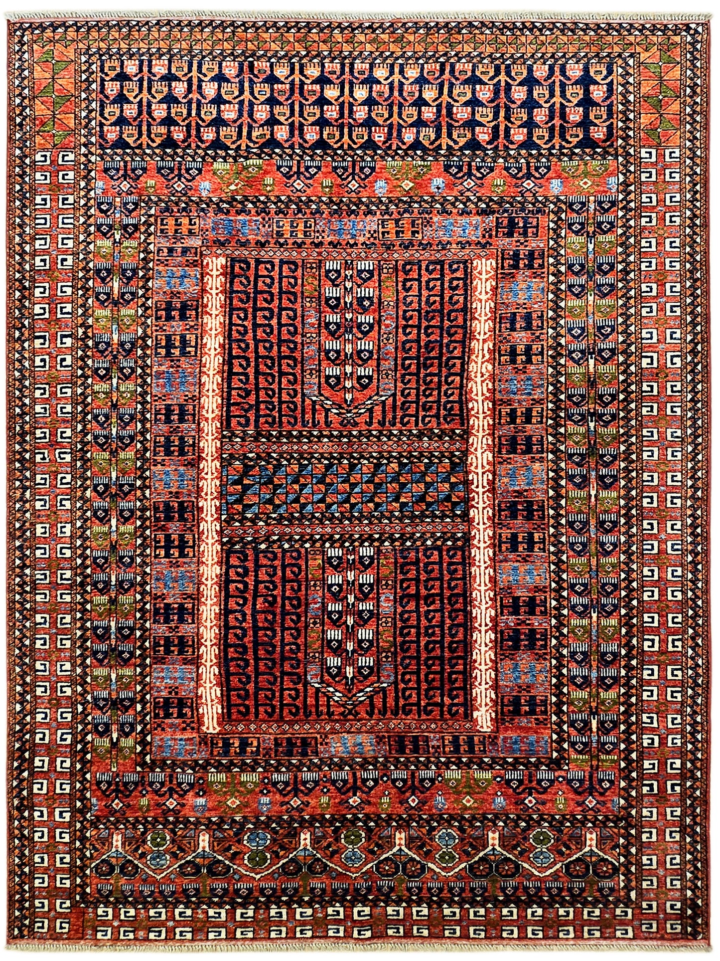 Turkmen Ersari Rug - 241x172 cm