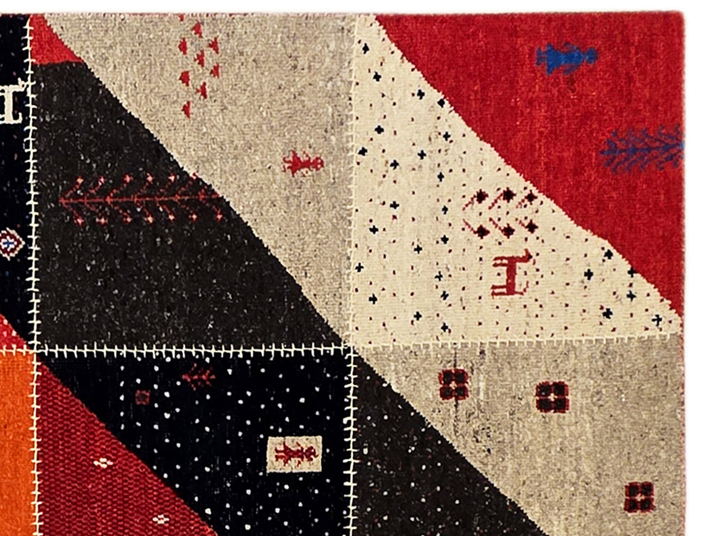 Patchwork Persian Rug - 240x161 cm